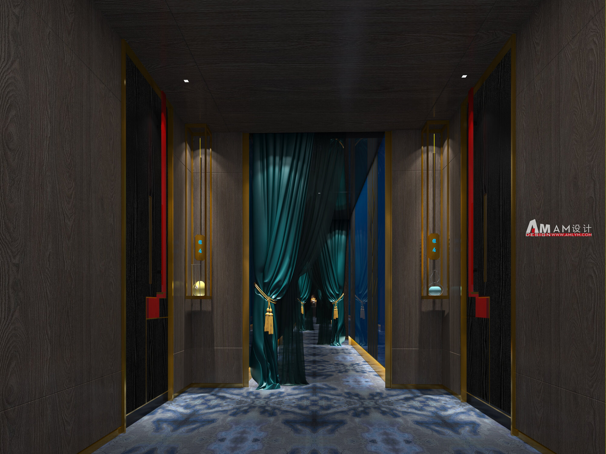 AM | Jiu Gong Pavilion SPA Club Corridor Design