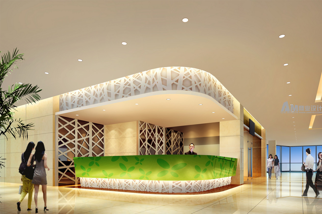AM|Tianyicheng mall front desk design