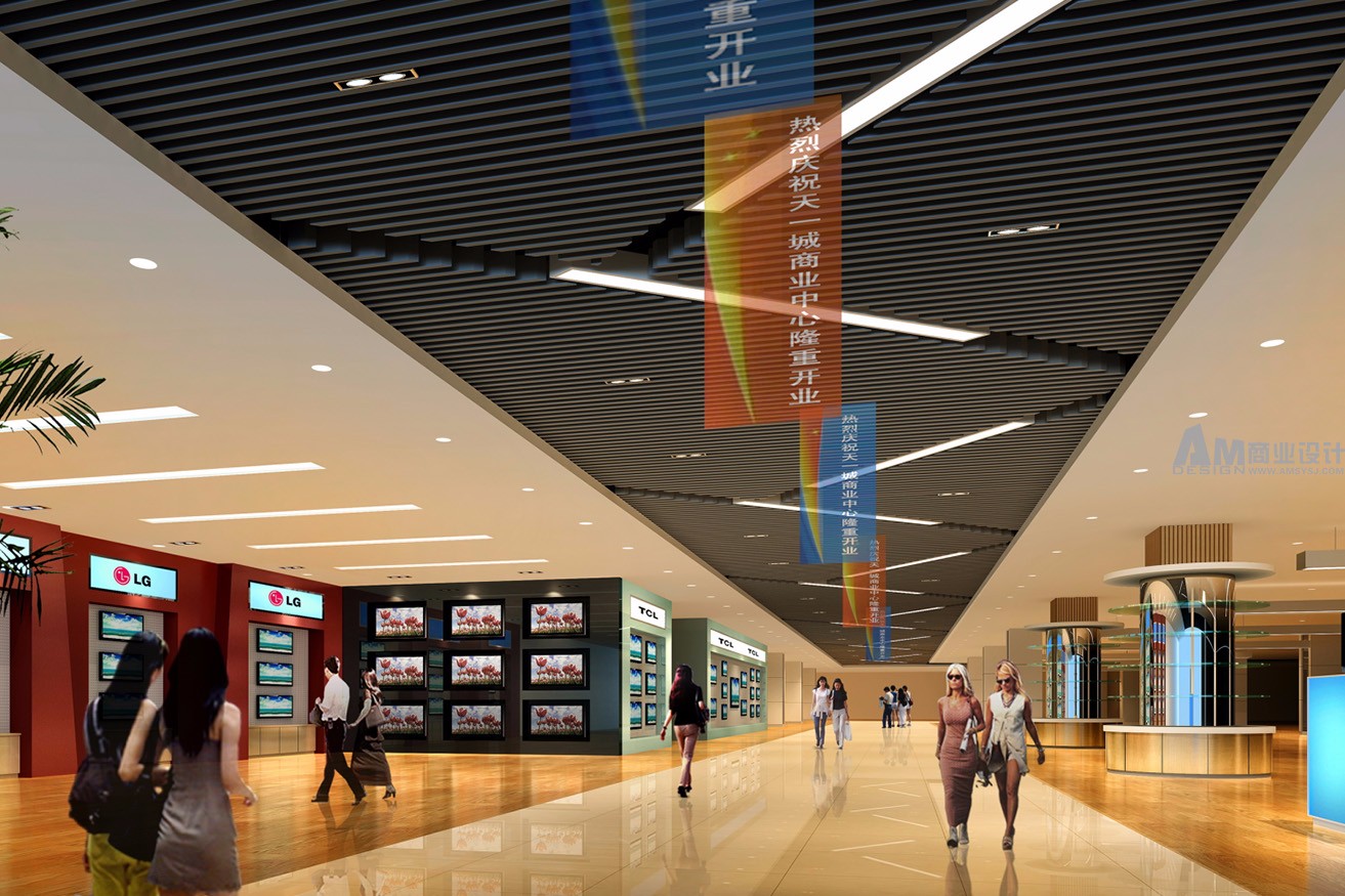 AM|Tianyicheng shopping mall corridor design