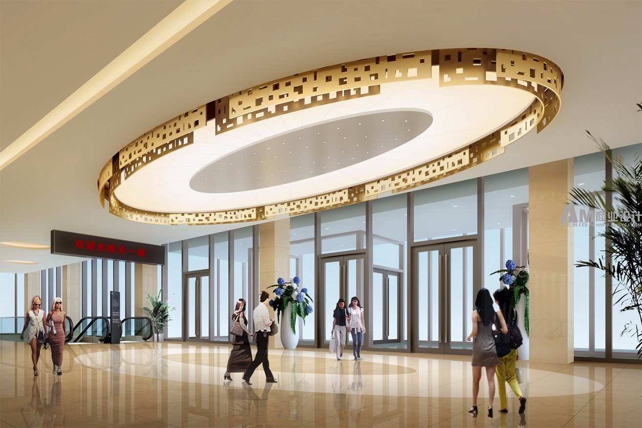 AM|Tianyicheng shopping mall lobby design