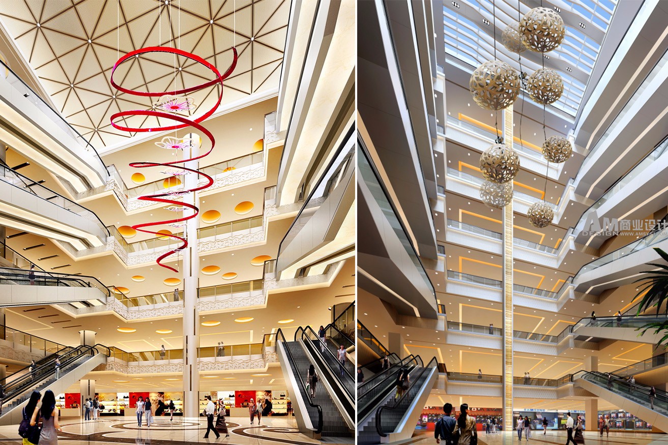 AM|Tianyicheng shopping mall atrium design