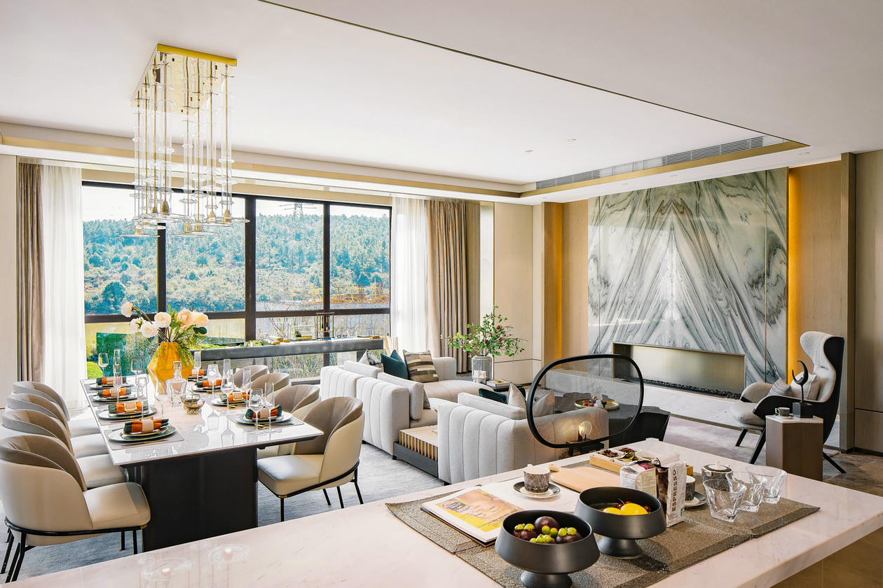 AM|Nanchang villa model room design_dining room