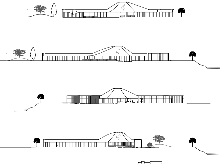 Design analysis drawing of Springdale Library and Komagata Maru Park