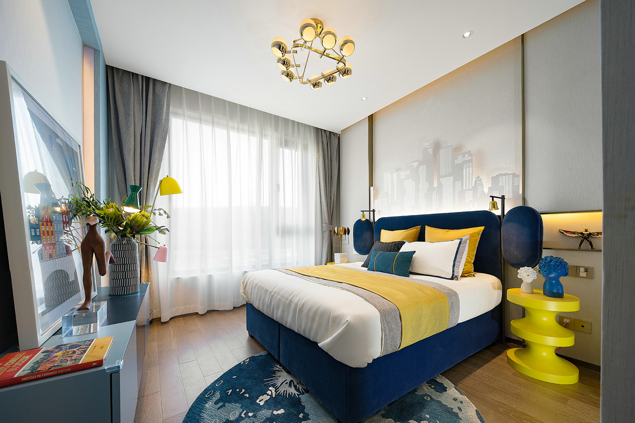 AM|Nanchang villa model room design_bedroom