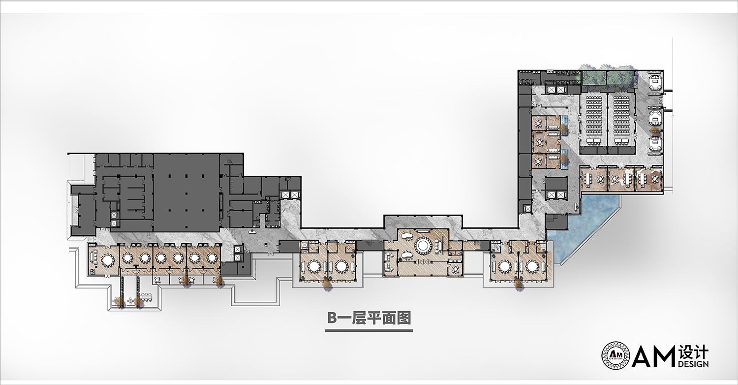Am| floor plan of Hanzhong South Lake Resort Hotel Design B