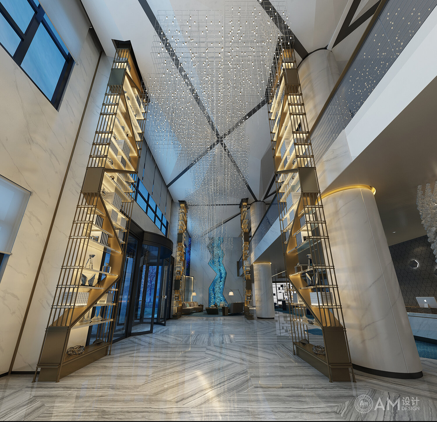 AM DESIGN | Design of lobby of Jinpan hotel in Xi'an