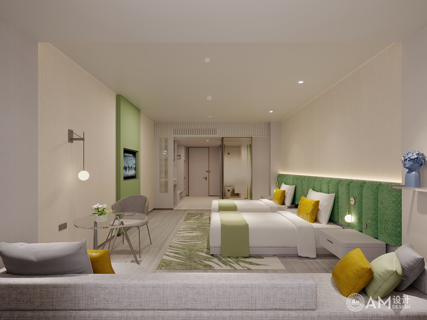 AM|Weinan Hotel Design_Guest Room