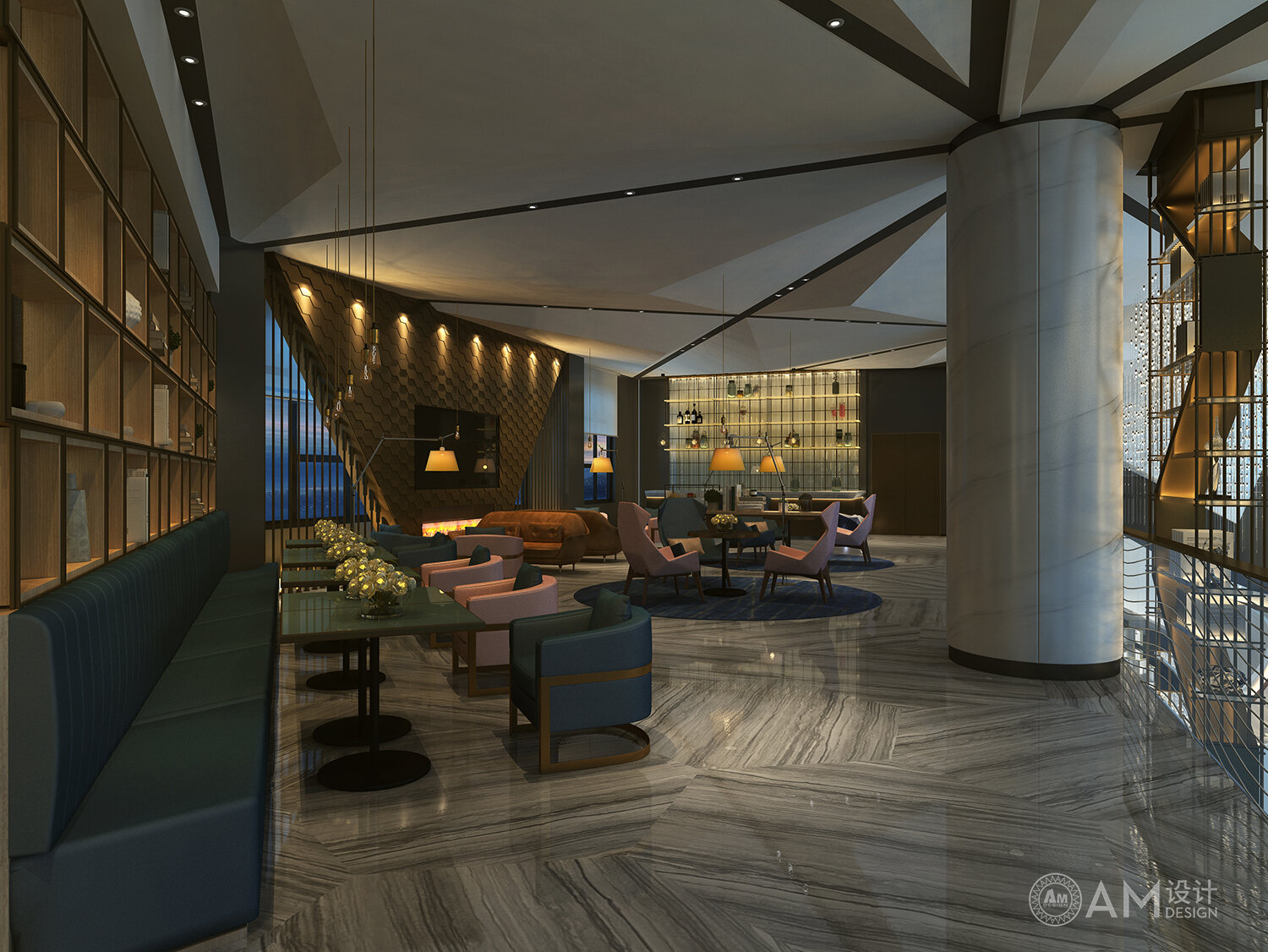 AM DESIGN | Design of coffee shop of Jinpan hotel in Xi'an