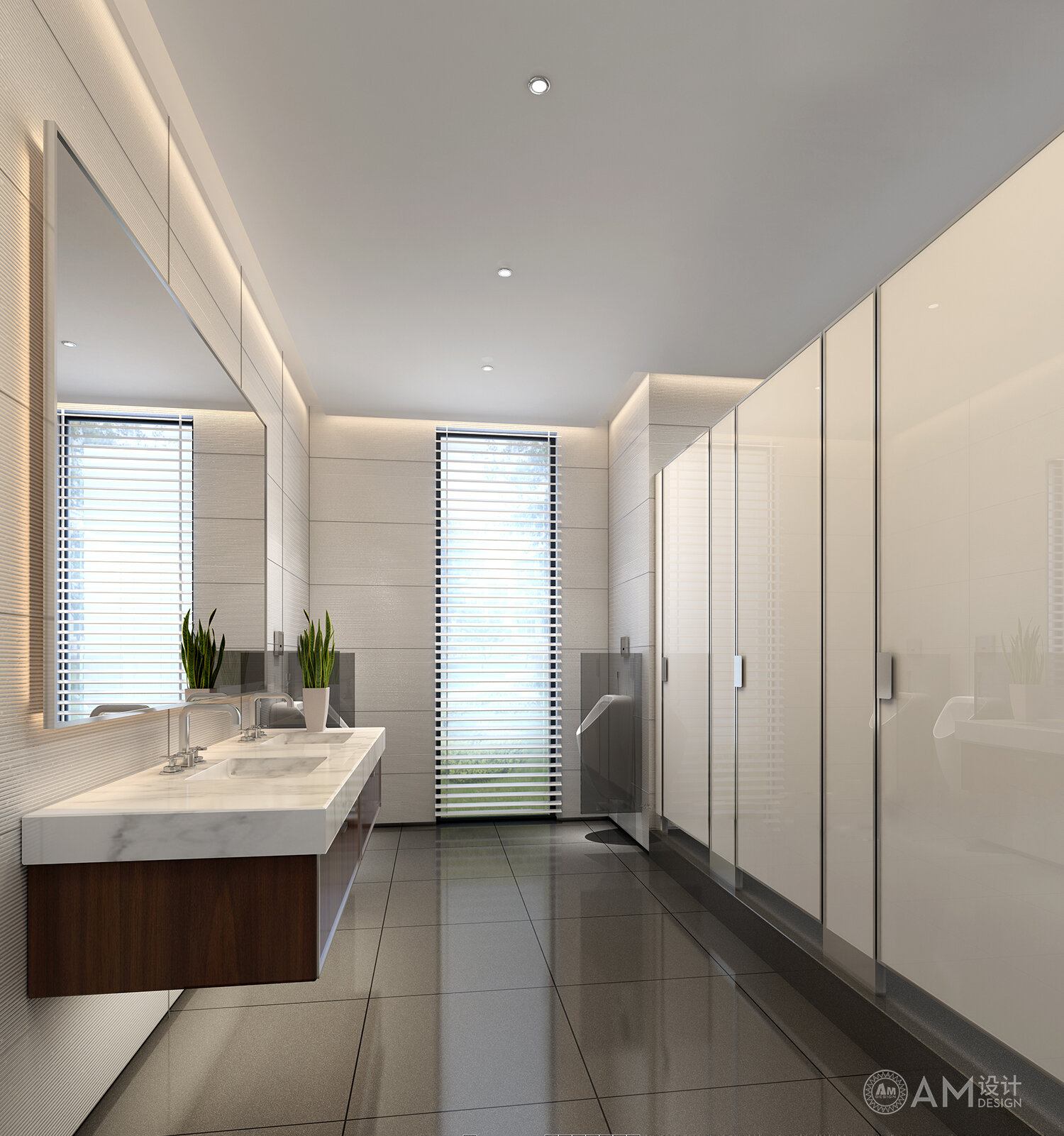 AM|Runcheng Center Office Building Park Planning Design_Toilet