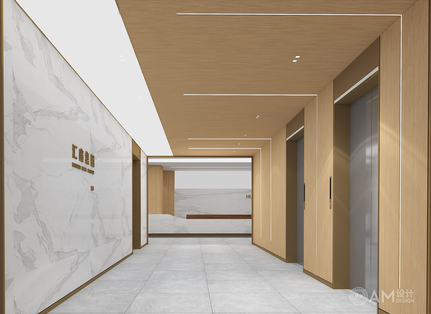 AM|Elevator Hall Design of Huixin Real Estate Company