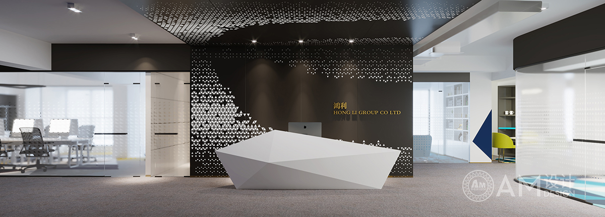 AM|Hongli Group Office Design_Front Desk