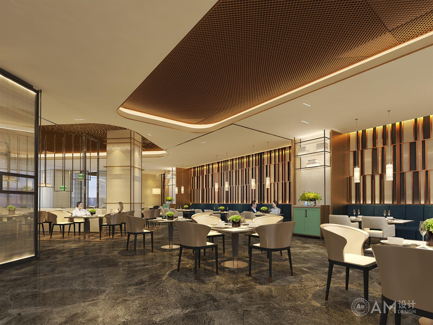 AM | Cangzhou Bohai Hotel Restaurant Dining Area Design