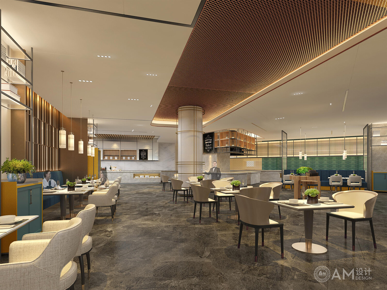 AM | Cangzhou Bohai Hotel Restaurant Dining Area Design