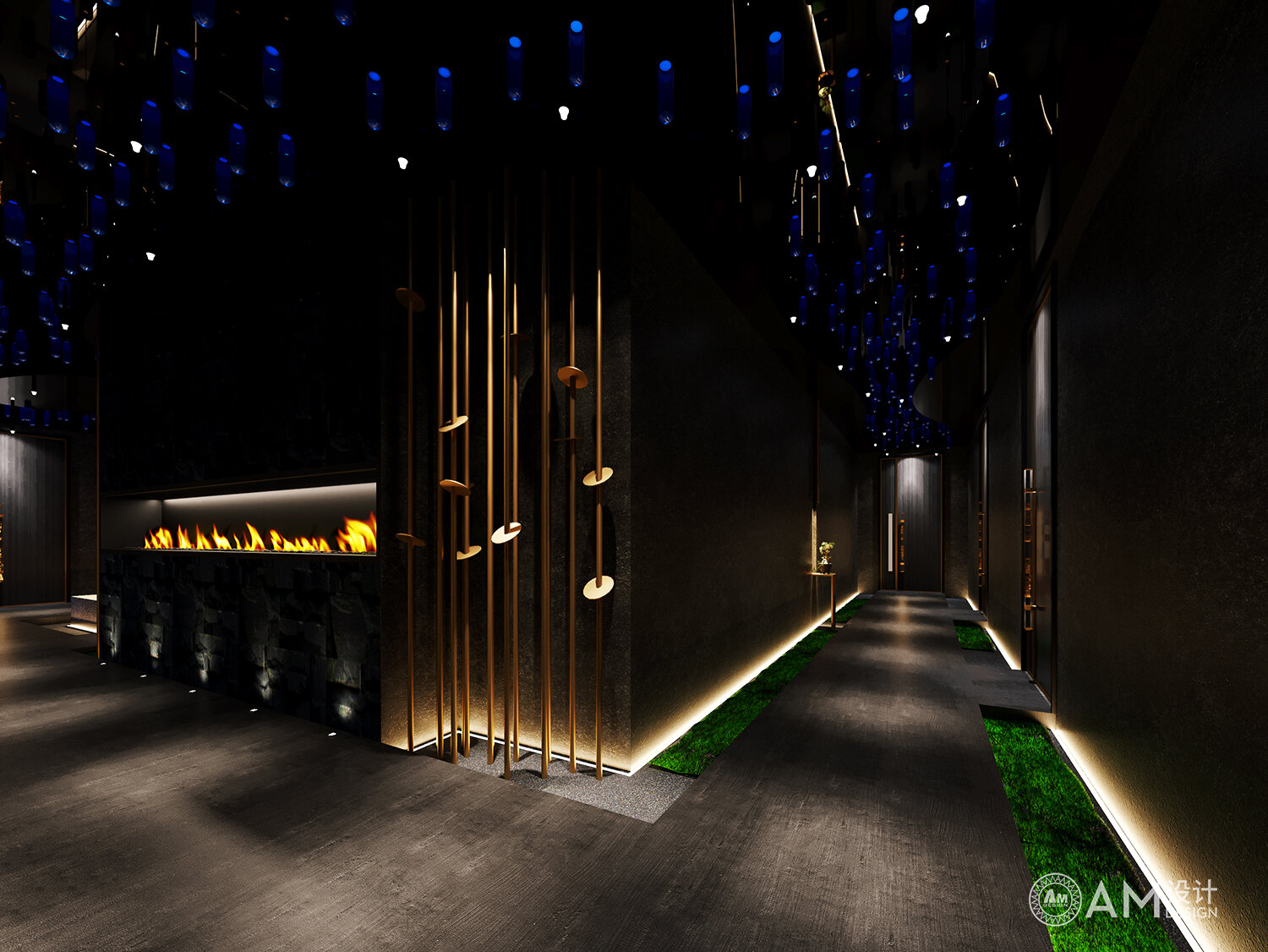 AM | Hanyue Palace SPA Club Design_Corridor
