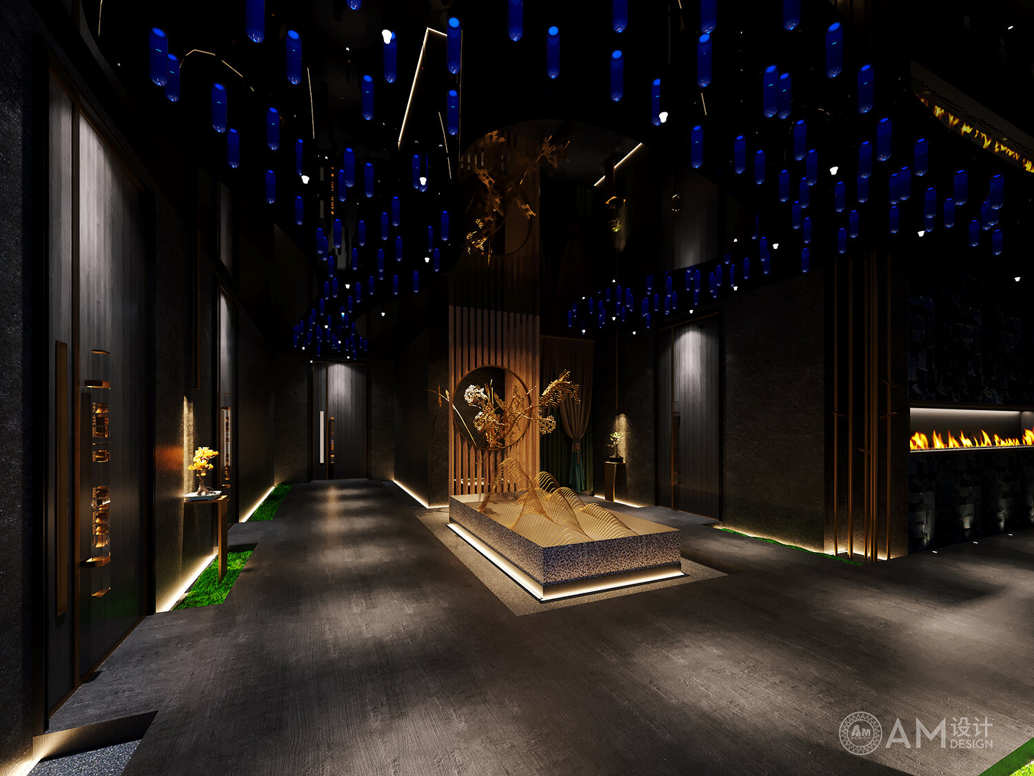 AM | Hanyue Palace SPA Club Design_Corridor