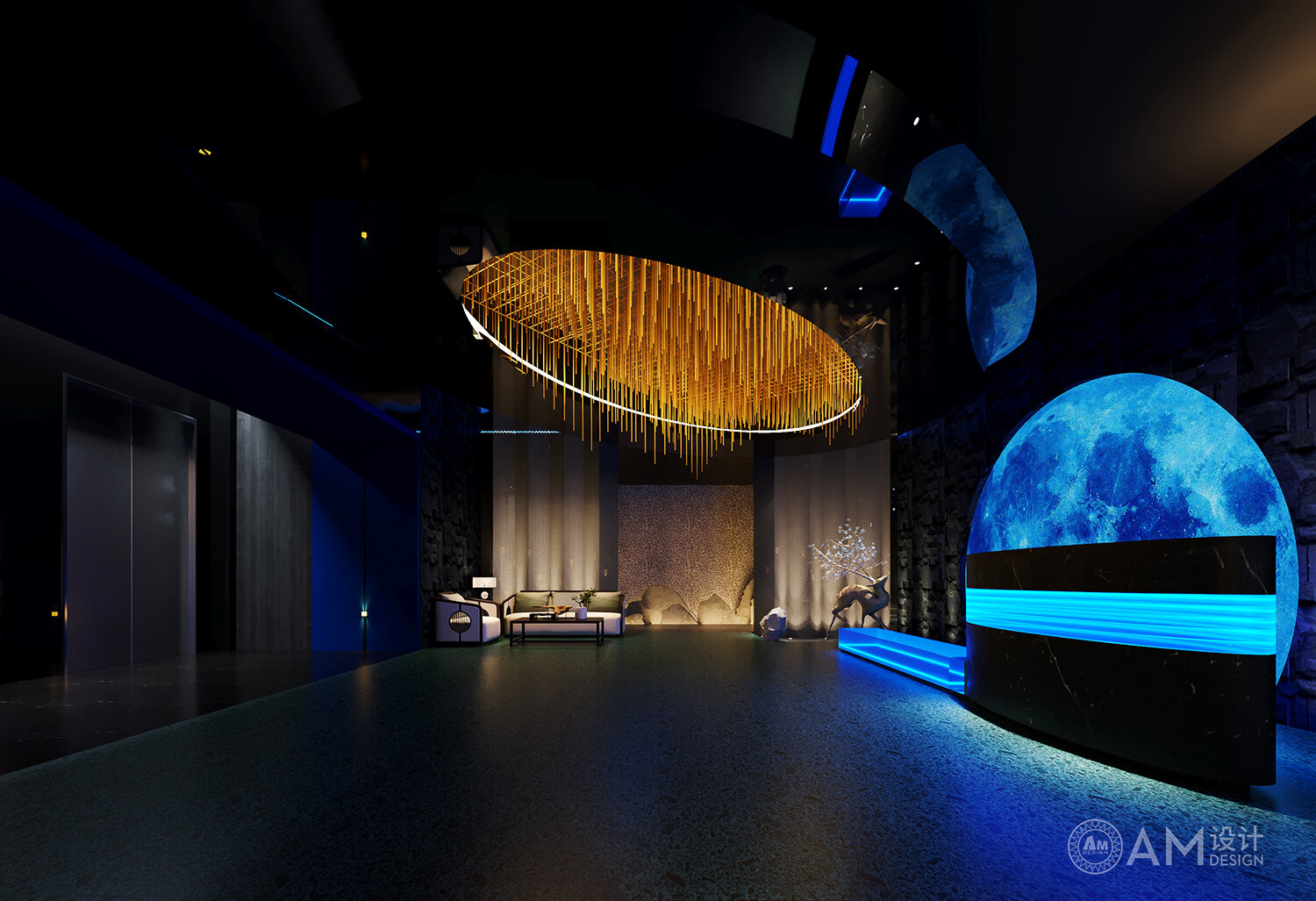 AM | Hanyue Palace SPA Club Design_Lobby