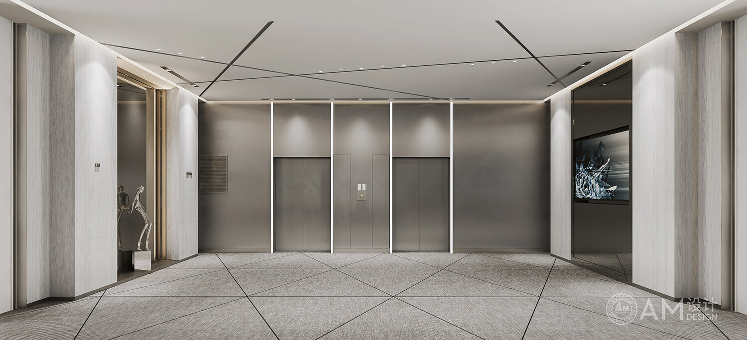 AM | Hefei Gym Elevator Hall Design