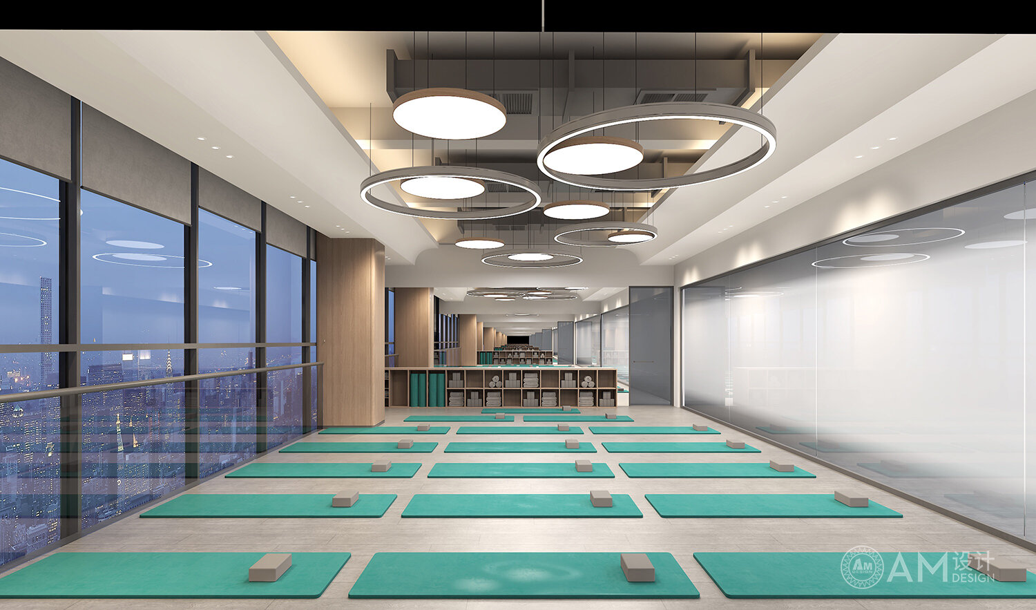 AM | Hefei Fitness Gym Yoga Room Design