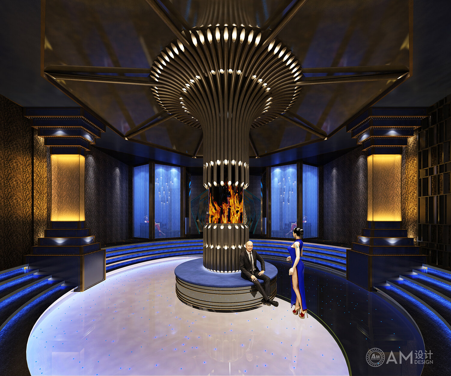 AM|The lobby design of the top SPA club in Tianjun No.7