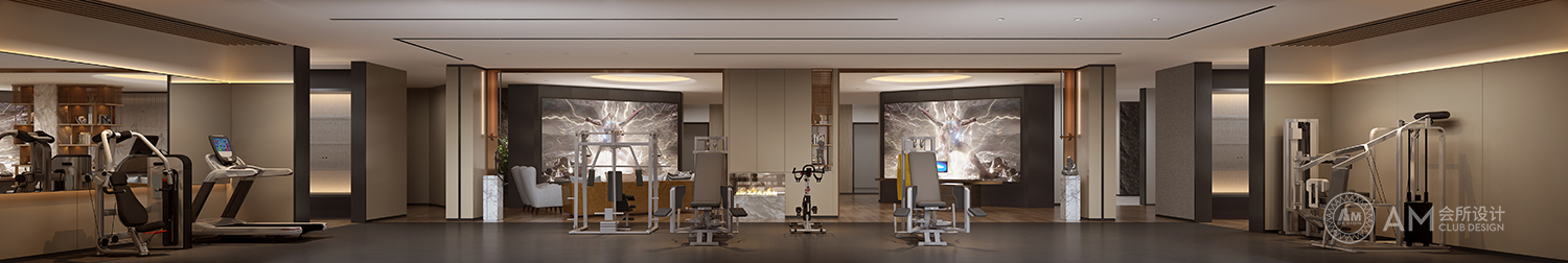 Design of Lingshi private fitness club_AM