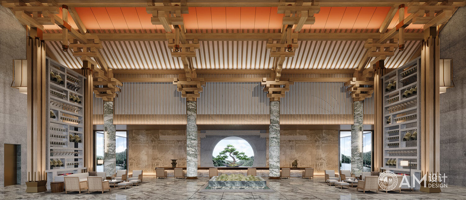 AM | design of Nanhu resort hall in Shaanxi Province