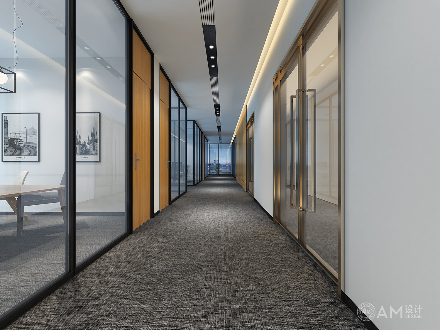 AM | Corridor design of office building of King Group Headquarters