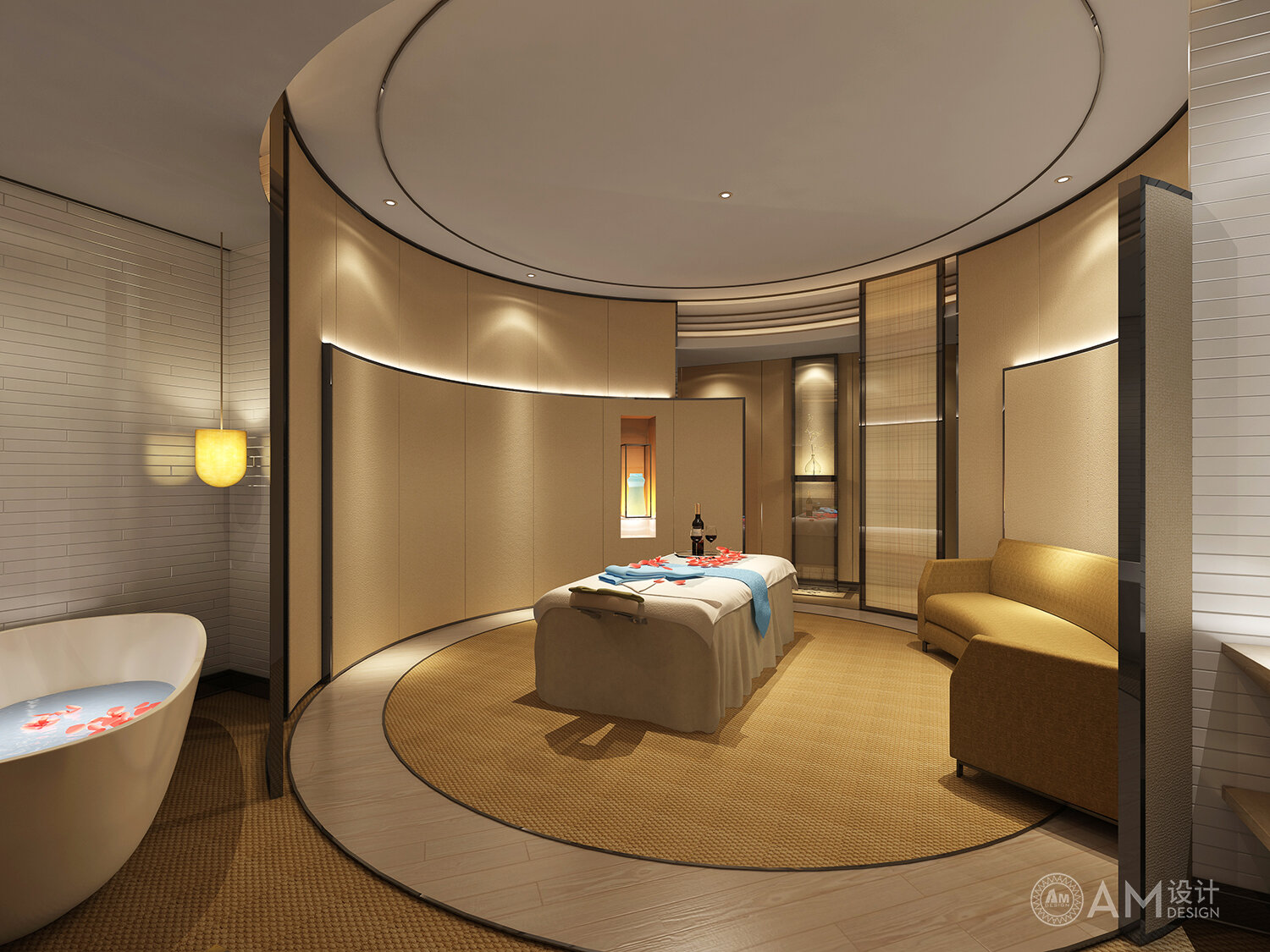 AM | Spa space design of top spa spa in Sijihuacheng