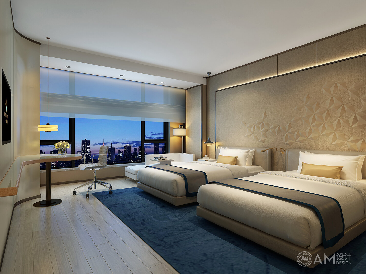 AM | Standard room design of Xi'an Jinpan Hotel
