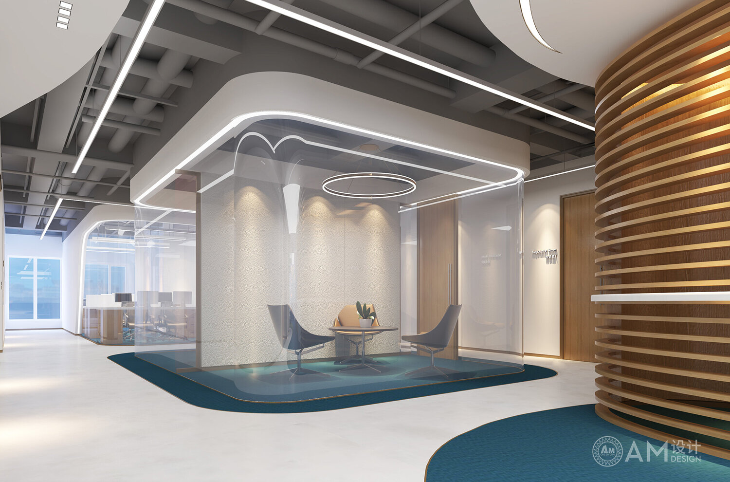 AM DESIGN | design of negotiation room of Huixin real estate company