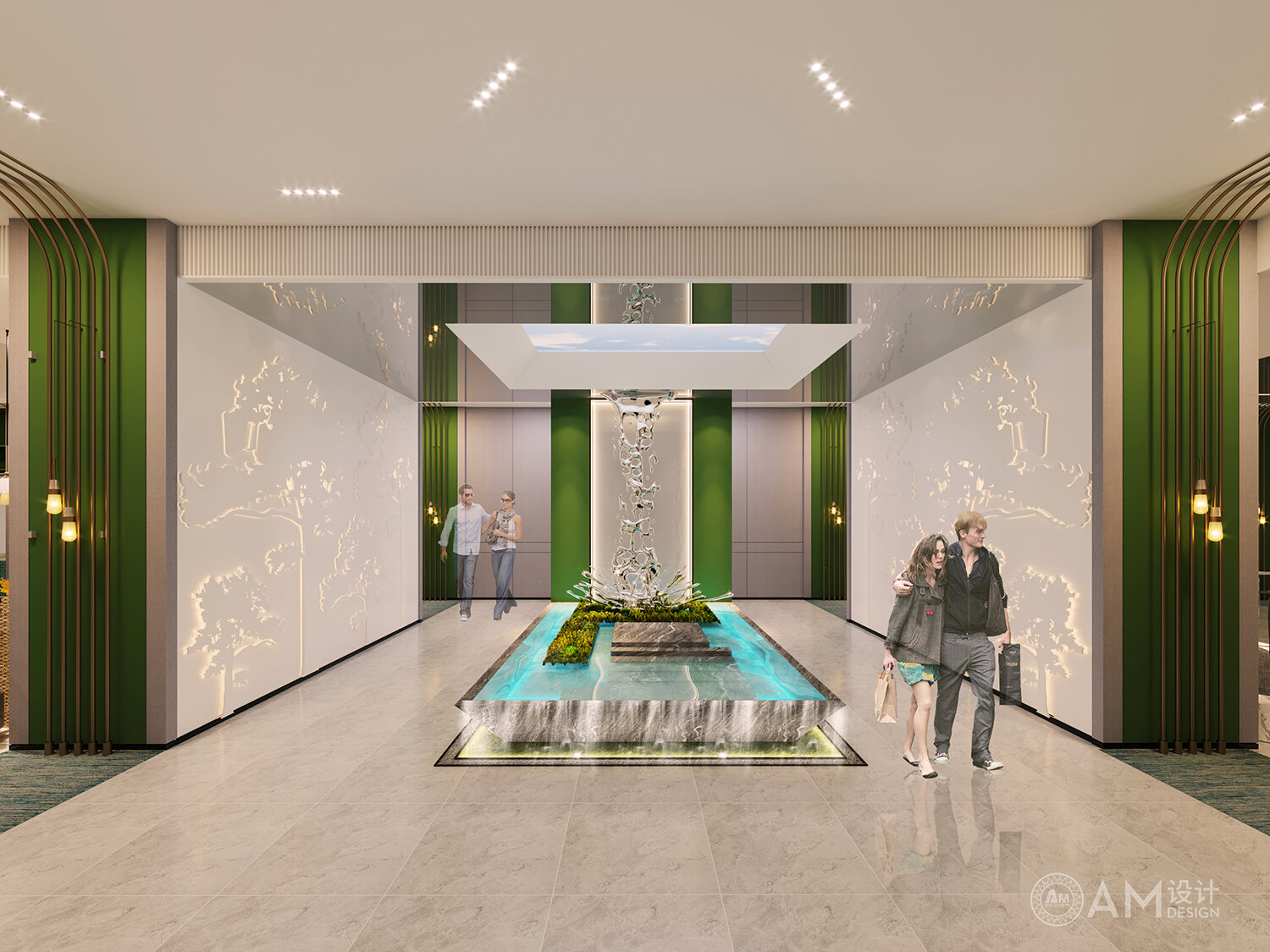 AM DESIGN | Atrium design of Jianguo Hotel in Weinan, Shaanxi