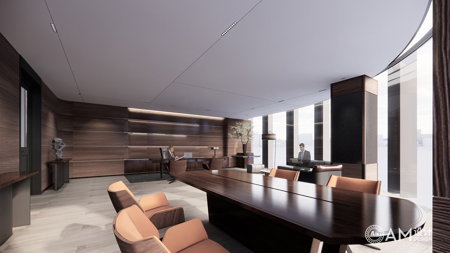 AM DESIGN | Meeting room design for the chairman of the office building of Inner Mongolia Dongyuan Group