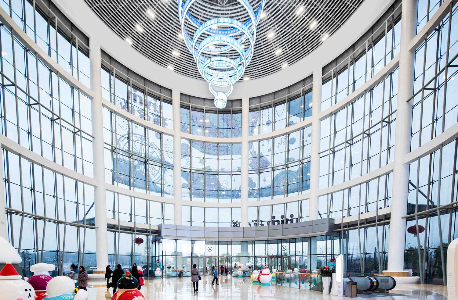 Renovation design of round hall & lobby of Huanyucheng commercial complex