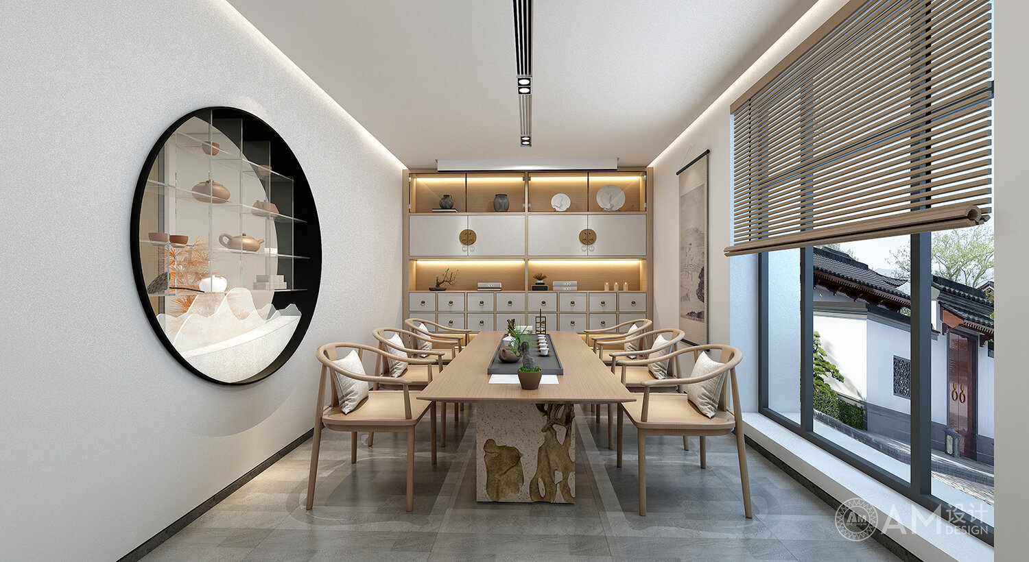 AM DESIGN | Tea room design for the clubhouse of Beijing Friendship Hotel