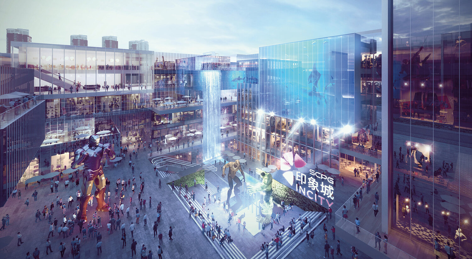 Architectural planning and design of Impression City Shopping Center