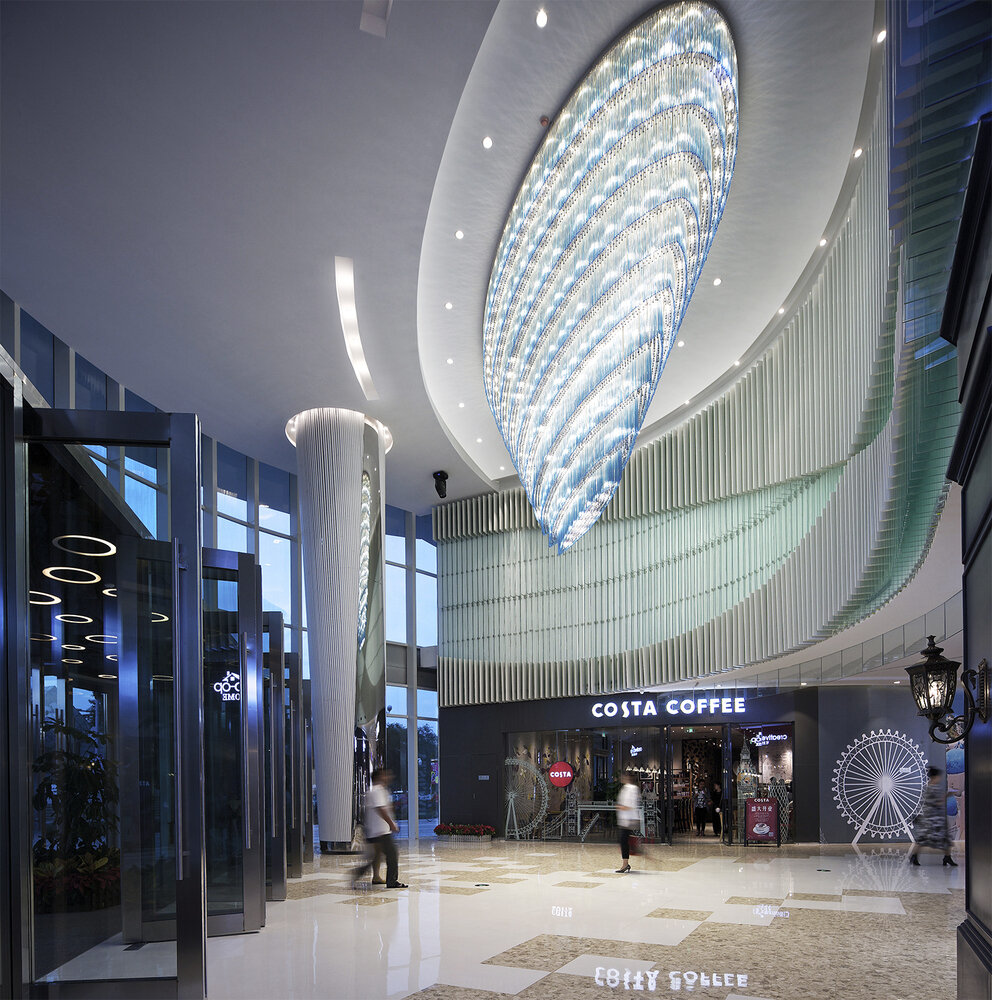 Design of the entrance to the Aegean Shopping Park