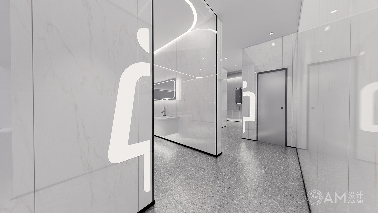 AM DESIGN | Toilet design of Beijing jhg Jinhui port commercial complex