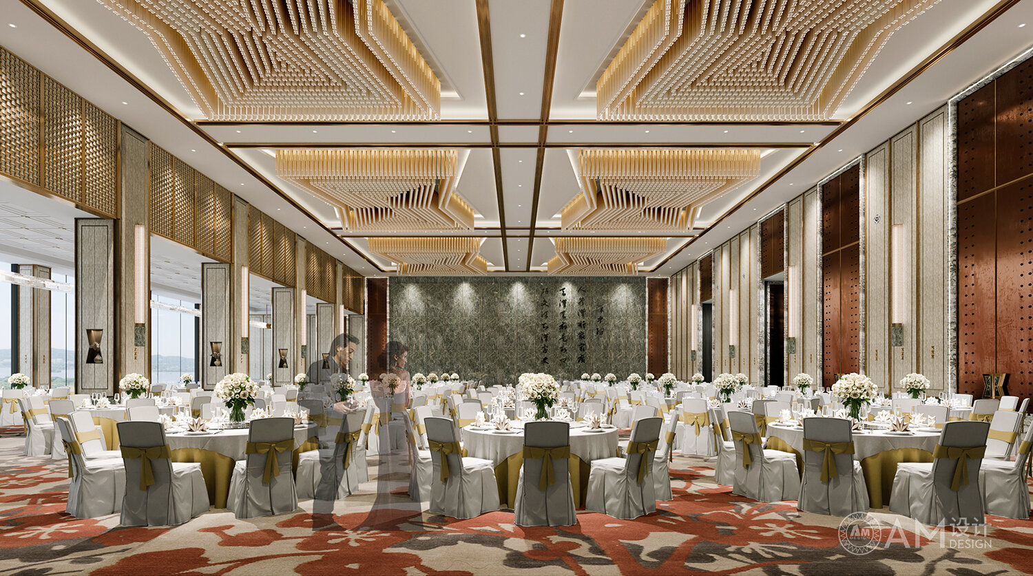AM DESIGN | Banquet hall design of Shaanxi Nanhu Resort Hotel