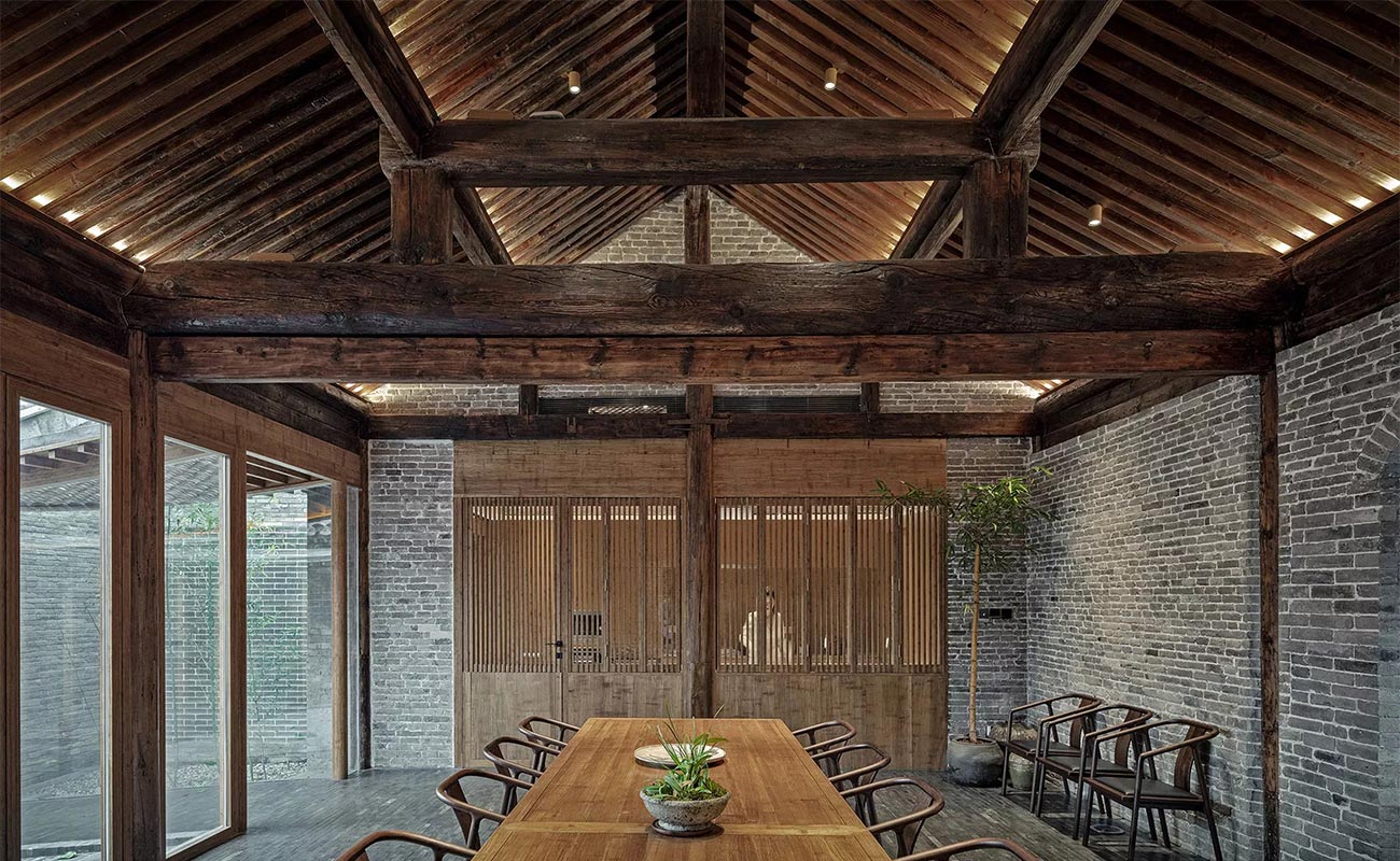 The tea room design of the courtyard of the Qishe Courtyard