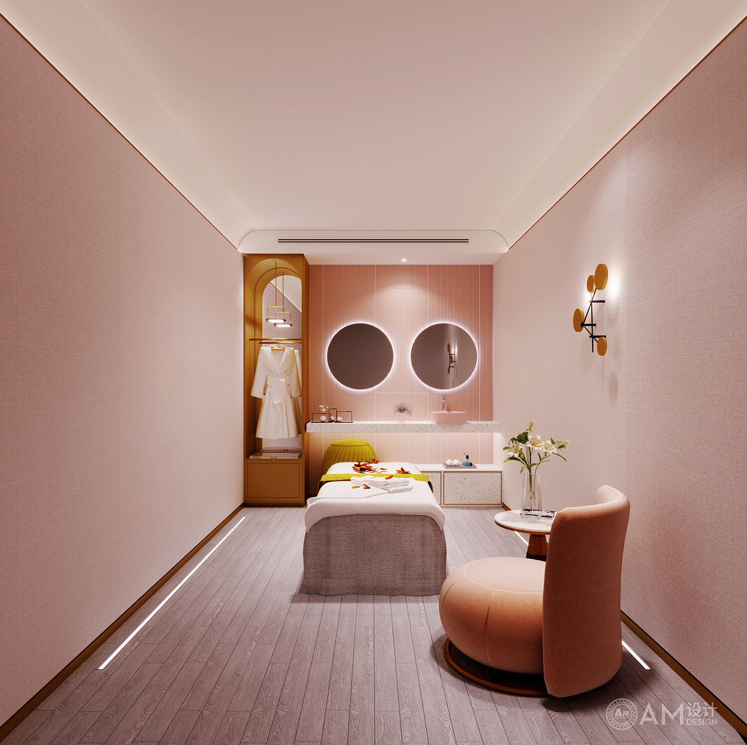 AM DESIGN | Corridor Design of Beijing Antisen Beauty Salon