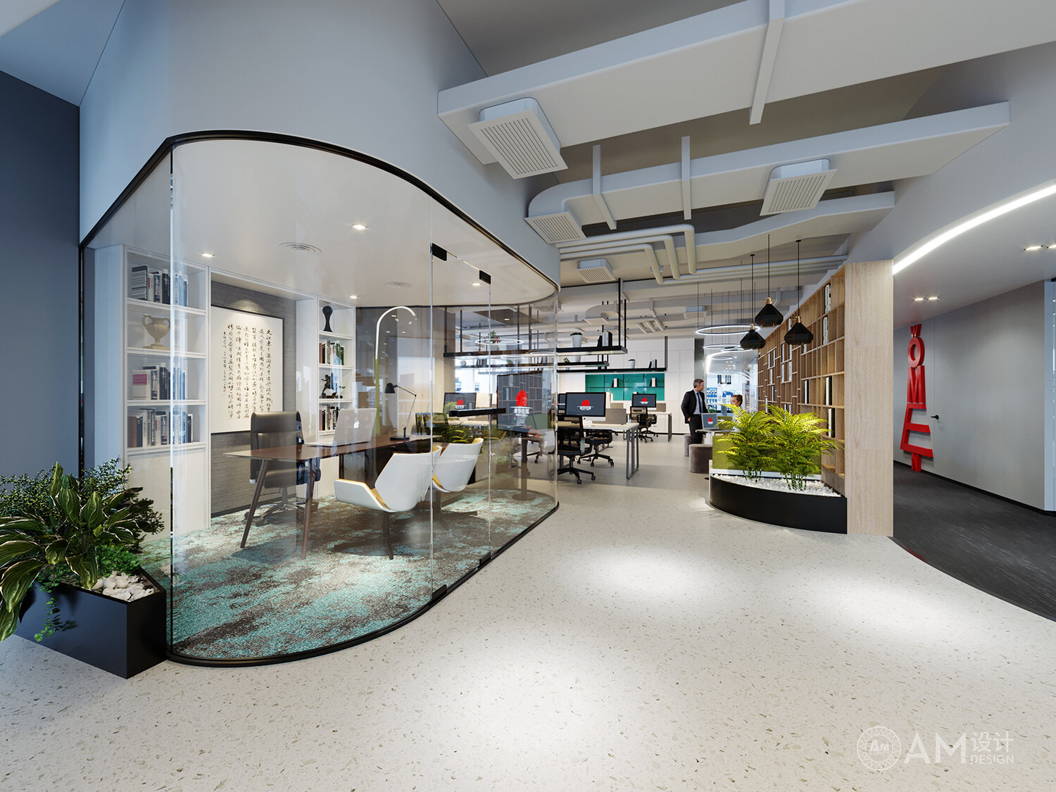 AM DESIGN | The meeting room design of the office area of Shandong Kanghua Media Internet Company