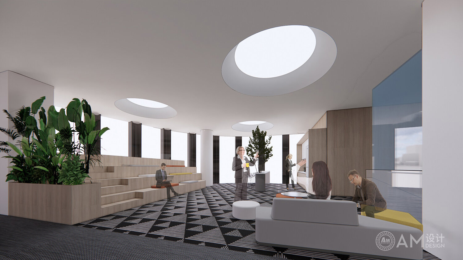 AM DESIGN | Inner Mongolia Dongyuan Group Headquarters Office Building Leisure Office Area Design