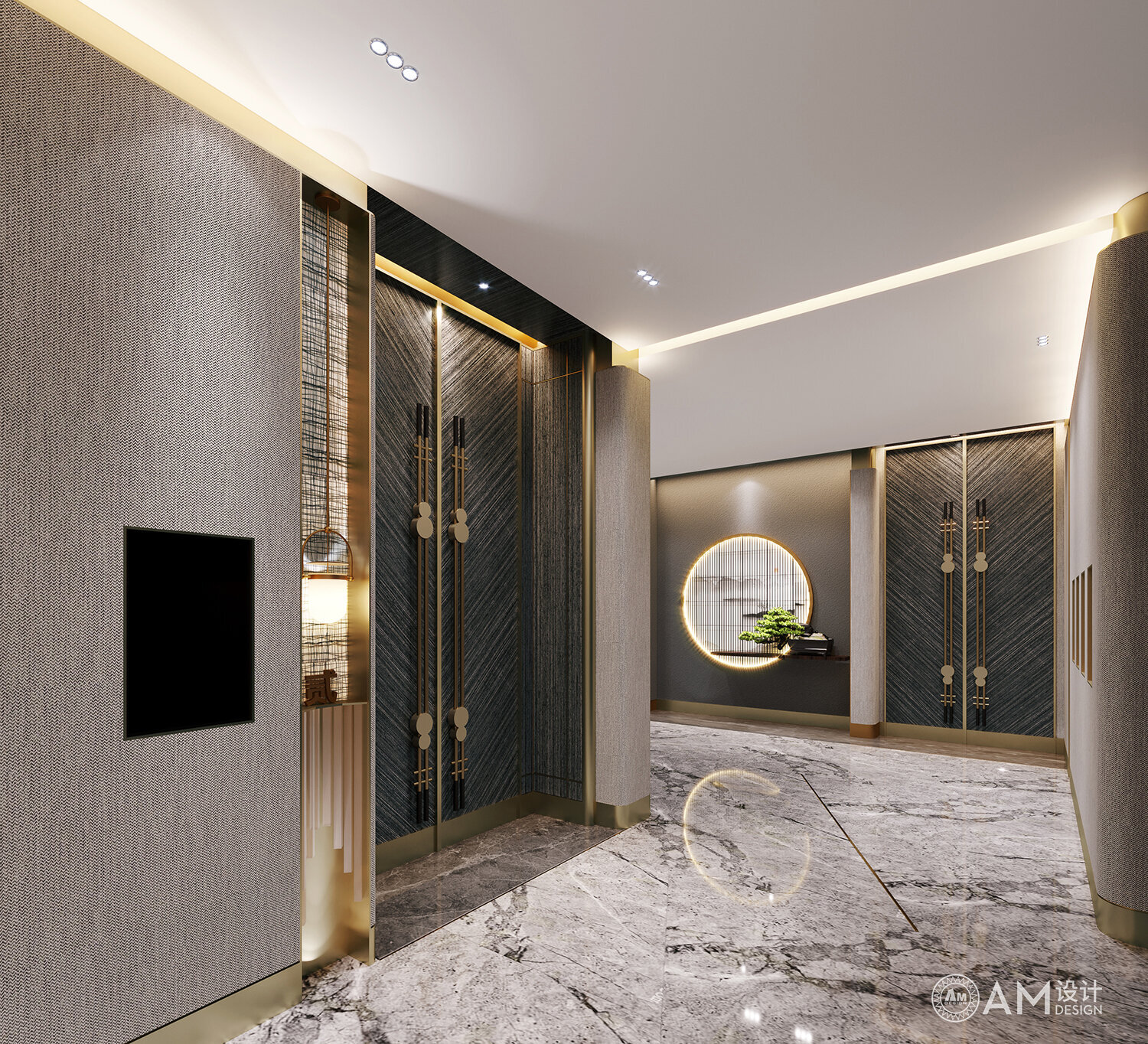 AM DESIGN | Corridor design of Liaoning Baida Wanmei Hotel