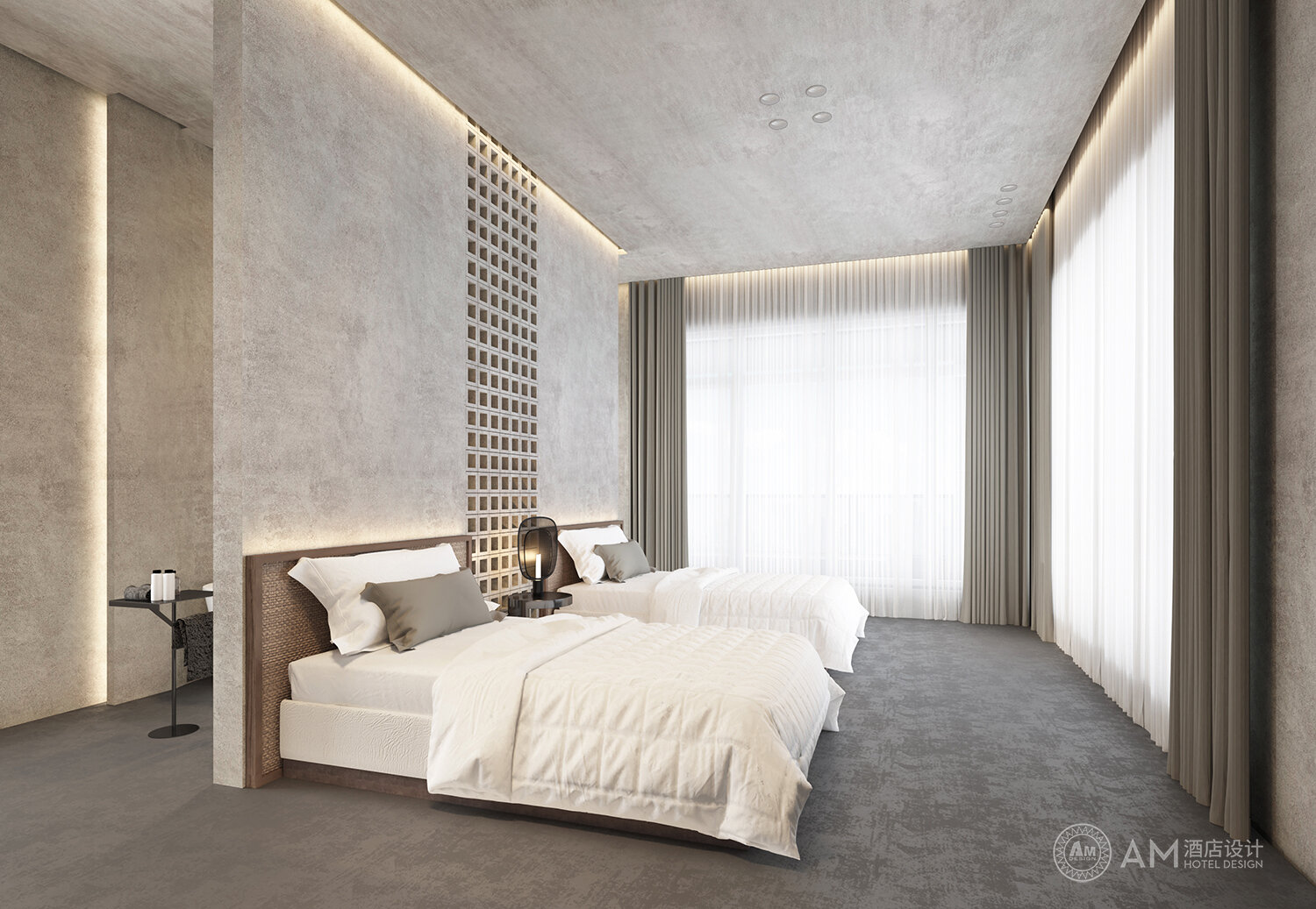 AM DESIGN | Guest room design of Qianhouyuan B&B in Jizhou District, Tianjin